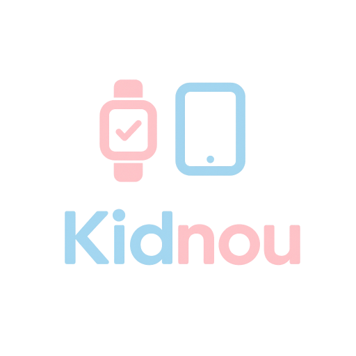 Logo représentatif de la marque Kidnou, le spécialiste des montres connectées et technologies pour enfant.